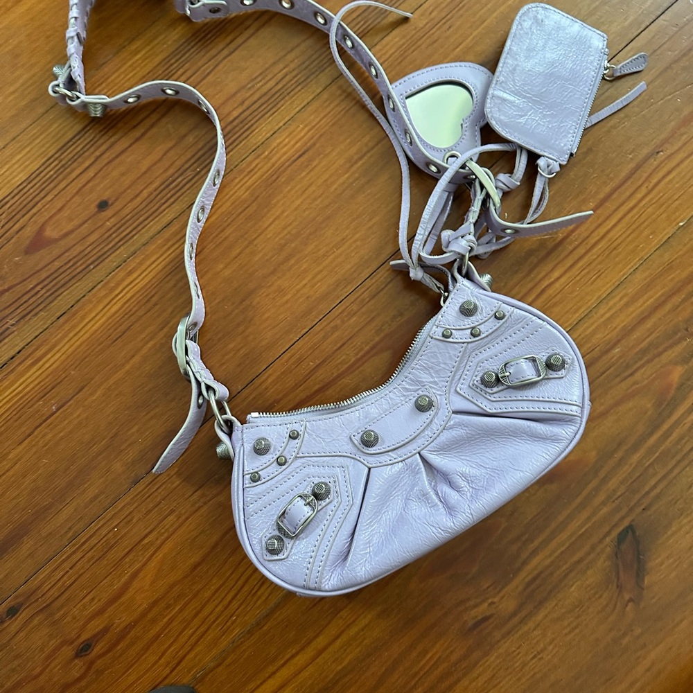 Lavender Studded Women's Bag